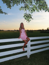 Load image into Gallery viewer, Pink Cutout Floral Dress - Juniper
