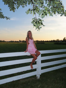 Pink Cutout Floral Dress - Juniper