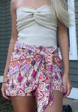 Load image into Gallery viewer, Boho Pink Tie Skirt
