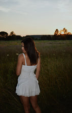 Load image into Gallery viewer, White Cascade Mini Dress
