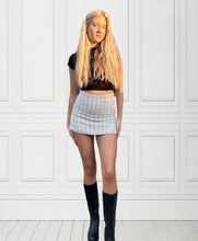 Load image into Gallery viewer, Grey Knit High Waisted Skort
