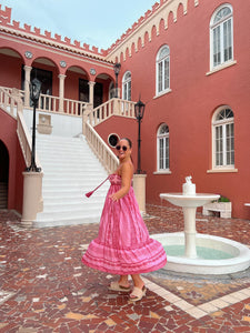 Bohemian Pink Maxi Dress