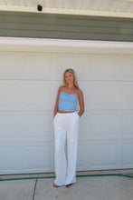 Load image into Gallery viewer, Coastal Breeze White Linen Pants
