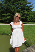 Load image into Gallery viewer, Mini White Floral Dress
