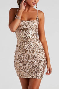 Sparkly Bodycon Homecoming Dress