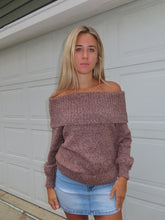 Load image into Gallery viewer, Cozy Off-the-Shoulder Knit Sweater

