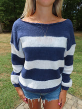 Load image into Gallery viewer, Coastal Off The Shoulder Sweater
