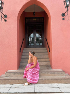 Bohemian Pink Maxi Dress