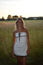 Load image into Gallery viewer, White Strapless Lace Dress - Juniper
