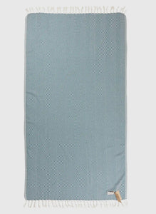 Blue Striped Turkish Beach Towel