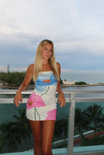 Load image into Gallery viewer, Watercolor Bloom Strapless Mini Dress
