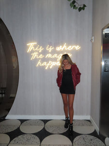 Burgundy Blaze Leather Jacket