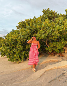 Bohemian Pink Maxi Dress