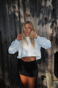 Cozy Classic White Knit Sweater