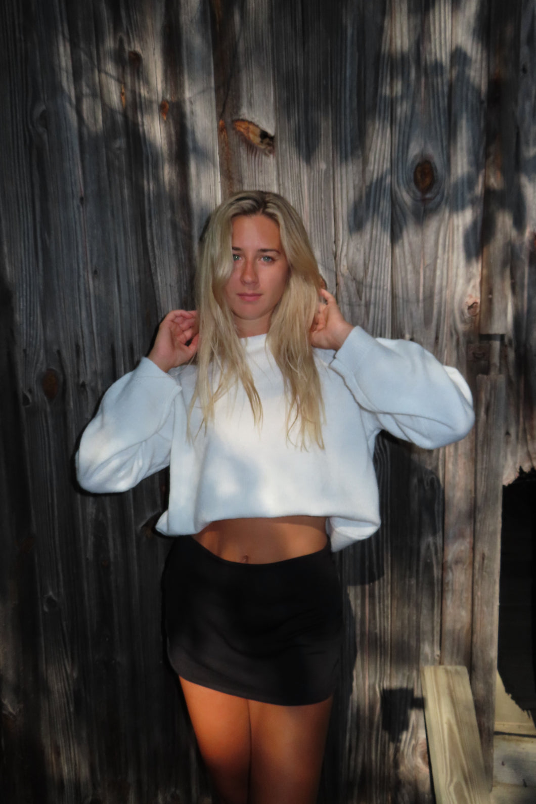 Cozy Classic White Knit Sweater