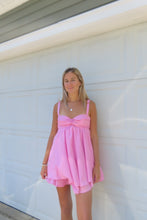 Load image into Gallery viewer, Blush Bow Back Mini Dress - Juniper
