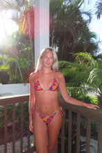 Load image into Gallery viewer, Sunset Hibiscus Reversible Bikini Set
