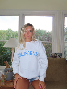 White Cali Crewneck