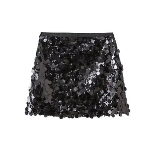 Sparkly Mini Sequin Skirt