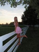 Load image into Gallery viewer, Pink Cutout Floral Dress - Juniper
