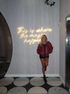 Burgundy Blaze Leather Jacket