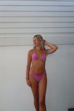 Load image into Gallery viewer, Pink Champagne Sparkle Triangle Bikini Set
