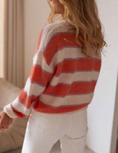 Load image into Gallery viewer, Sunset Stripes Knit Sweater
