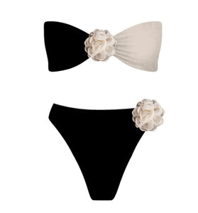 Midnight Blossom Bikini Set