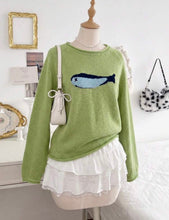 Load image into Gallery viewer, Matcha Minnow Knit Sweater
