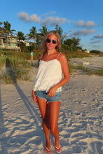 Load image into Gallery viewer, Coastal Breeze Lace Tank

