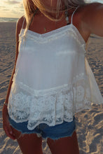 Load image into Gallery viewer, Coastal Breeze Lace Tank
