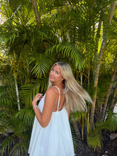 Load image into Gallery viewer, White Chiffon Flowy Mini Dress - Juniper
