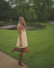 Load image into Gallery viewer, Lemon Breeze Tiered Mini Dress
