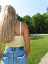 Load image into Gallery viewer, Lemon Lace Cami Top
