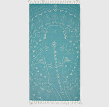 Load image into Gallery viewer, Ocean Whale Abstract Beach Towel

