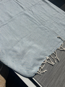 Light Blue Turkish Beach Towel