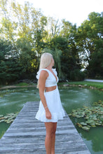 Load image into Gallery viewer, White Cutout Mini Dress
