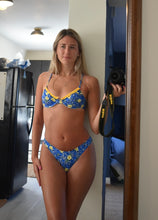 Load image into Gallery viewer, Yellow/Blue Floral Bikini - Juniper
