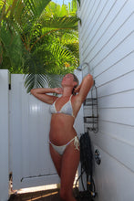 Load image into Gallery viewer, Ivory Beaded Triangle Bikini Set
