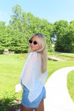 Load image into Gallery viewer, White Knit Beach Cover-Up | Lightweight Summer Swim Cover-Up
