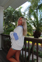 Load image into Gallery viewer, Coastal Blue Seaside Striped Pullover
