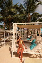 Load image into Gallery viewer, Golden Hour Textured Triangle Bikini Set
