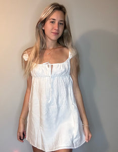 White/Black Mini A-line Dress