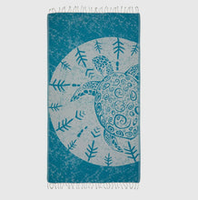 Load image into Gallery viewer, Ocean Sea Turtle Abstract Beach Towel
