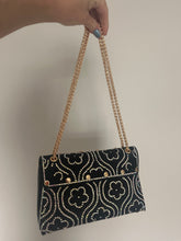 Load image into Gallery viewer, Black Crystal Embellished Chain Clutch Bag - Juniper
