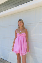 Load image into Gallery viewer, Blush Bow Back Mini Dress - Juniper
