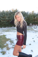 Load image into Gallery viewer, Burgundy Mini Skort

