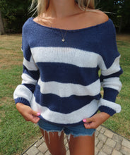 Load image into Gallery viewer, Coastal Off The Shoulder Sweater
