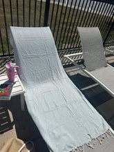 Load image into Gallery viewer, Light Blue Turkish Beach Towel
