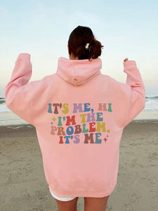 Taylor Swift Pink Hoodie, “it’s me hi I’m the problem is me” hoodie